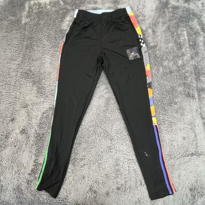 Adidas Leggings Womens Small Black Aeroready Zip Cuffs Work Out Yoga