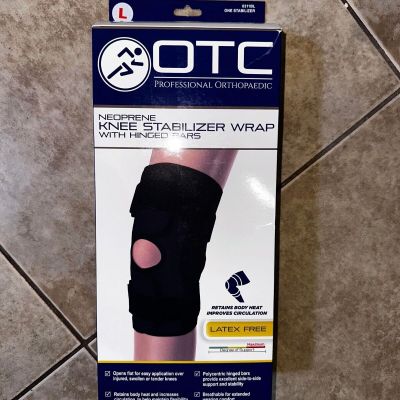 OTC Neoprene Knee Stabilizer Wrap - Hinged Bars Large (0311BL-L)