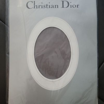 Christian Dior 4443 Diorissimo Graph. Grey Sz1 Ultra Sheer Leg Sandalfoot Tights