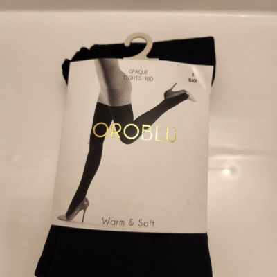 OROBLU Opaque Tights 100 Black Size S