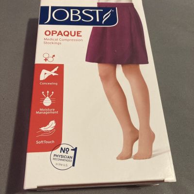 Jobst Opaque Thigh High 20-30 mmHg Beige Compression Stockings