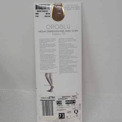 Oroblu Repos 70 Medium Compression Knee Highs  = 36/38 Skin