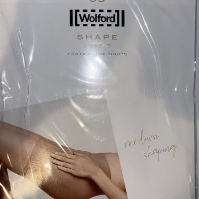 Wolford Shape Luxe 9 Tights Color: Honey Size: Extra Small 17056 - 03