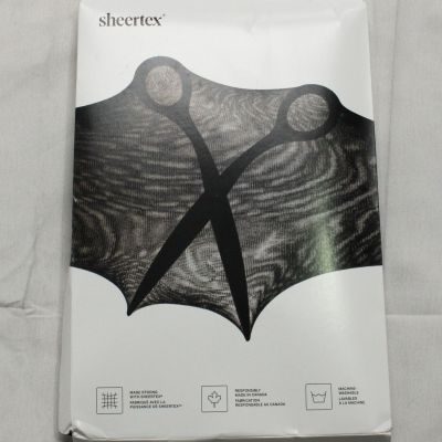 Sheertex Women's Shaping Sheer Rip-Resist Tights JG3 Black Medium NWT