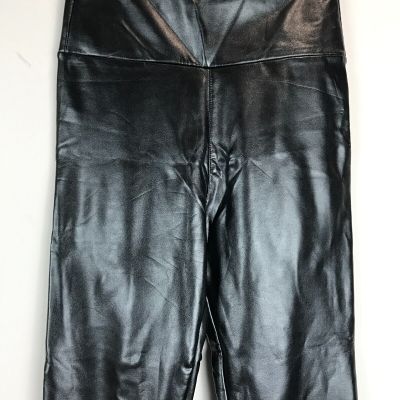 Size S Faux Leather Leggings for Women - Black