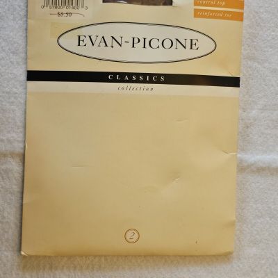 Evan - Picone Pantyhose Womens Picone Beige 153 Hosiery Sheer Control Top Size 2