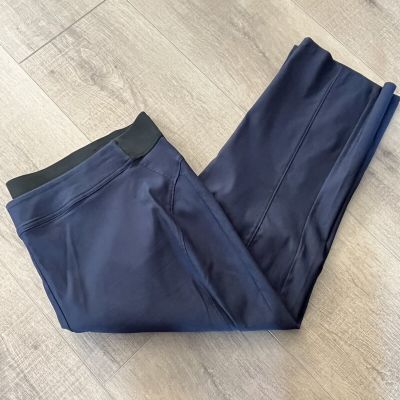 Simply Vera Wang High Rise Relaxed Pants Size 2X Blue Rayon Blend Inseam 22”