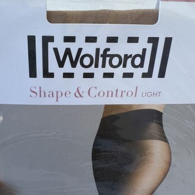 Wolford Satin Touch 20 Le Support Tights Size XS New Sand Shape & Control light