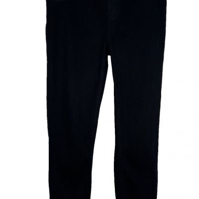 Spanx Black Leggings Women's Sz M Thick Knit Opaque Career Dress Pants Pockets