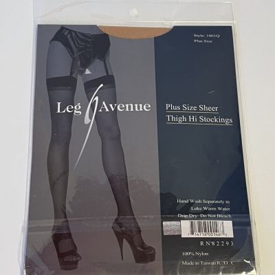 Leg Avenue Plus Size Sheer thigh hi stockings 1001Q thigh highs