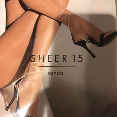 Wolford Sheer 15 Sandal 15 Tights Pantyhose Color: Cosmetic Ex-Small  18096 - 07