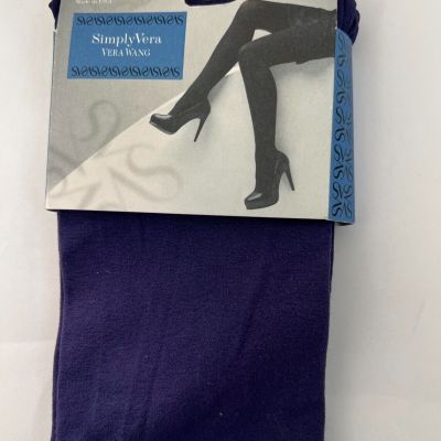 Control Top Opaque Tights Size 2 Simply Vera Wang New Exotic Violet Purple Color