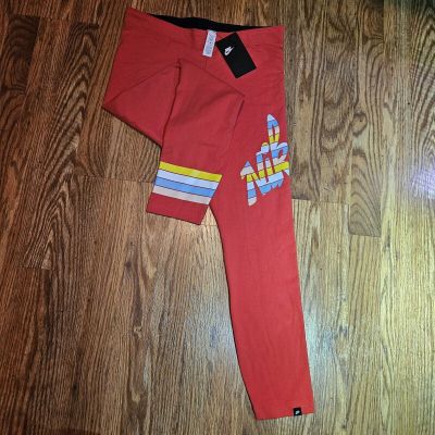 Nike Rainbow Cropped 7/8 Length/ Tight Fit Exercise Sports Yoga Leggings M- New