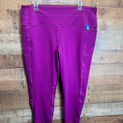 Skechers Leggings Women's GO Walk High Waisted 7/8  Magenta Size 2XL NEW
