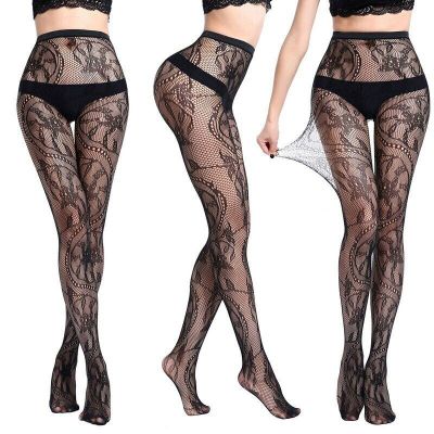 Sexy Women Lace Floral Fishnet Hollow Patterned Pantyhose Tights Stocking OS