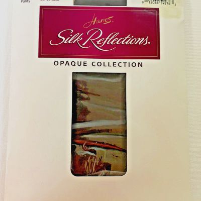 VTG Hanes Silk Reflections Opaque Collection CONTROL-TOP  Coffee Bean Size AB