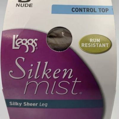 Legs Silken mist silky sheer leg control top B Nude 93873 Medium Run Resistant