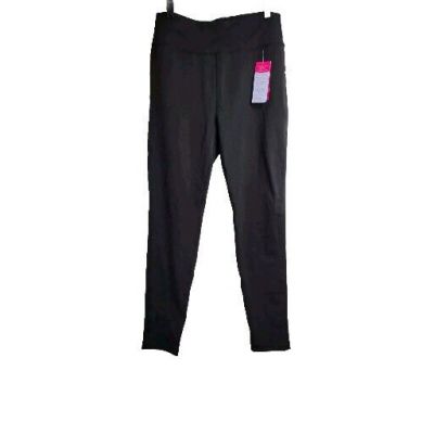 Pop Fit Womens Black Skinny Leg High Rise Leggings POP1010-10 Size Large