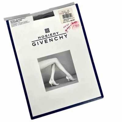 PANTYHOSE Givenchy Body Gleamers 156 Sheer Control Top BURGANDY Sz B VTG  NEW