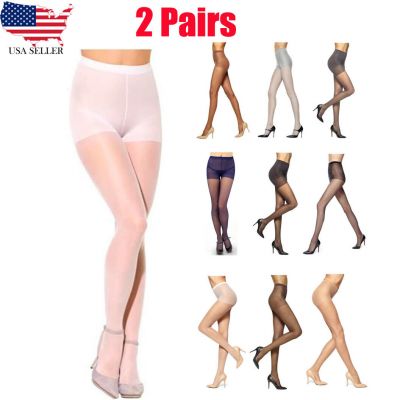 Pantyhose Stockings (2 Pairs) Ultra Sheer Panty Tights Stockings Women FAST SHIP