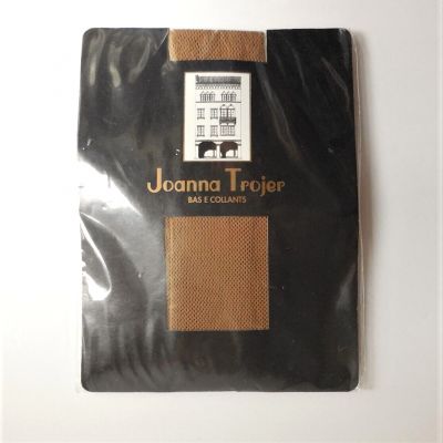 NEW Dancer's JOANNA TROJER Rete Pescatore Seamless Fishnet Pantyhose Copper Sm