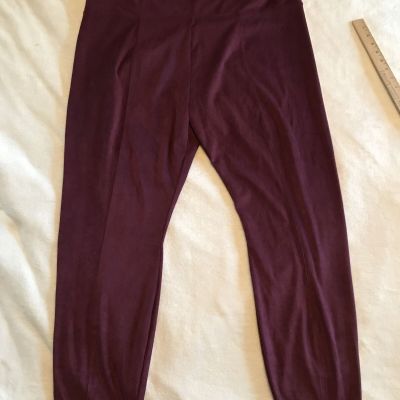 SIMPLY VERA WANG LEGGINGS Front Seam Port Royal Faux Suede High-Rise Size 1X New