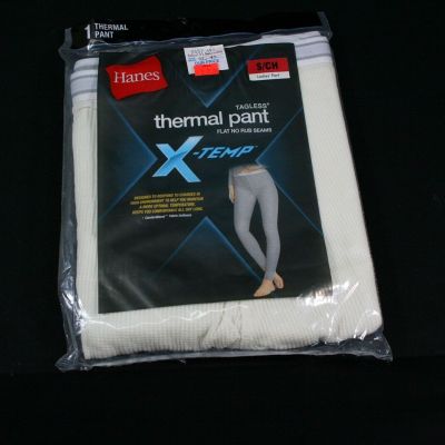 921X02 Hanes 25483WW X-Temp ComfortBlend Tagless Thermal Pant SM White