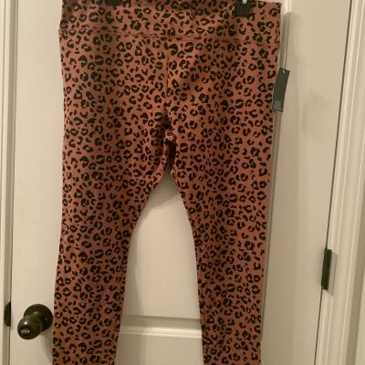 1 Pc Wild Fable Women's Plus Leopard Animal Print Pants Yoga Workout Size XXL