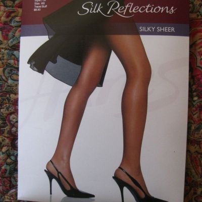 HANES Silk Reflections~SILKY SHEER TRAVEL BUFF~SZ. AB~NIP~2010