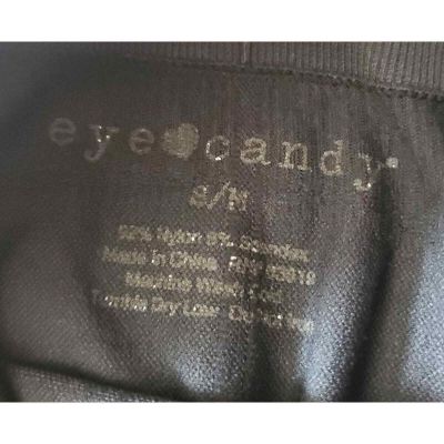 Women's Black and Bronze Eye Candy Running Exercise Pants Size S/M