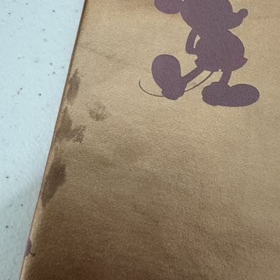 Disney Womens Mickey Mouse Leggings Plus Size 2X Metallic Rose Gold Purple FLAWS