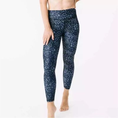 Zyia Active Leopard Light and Luxe Scrunch Butt Leggings Size 14-16