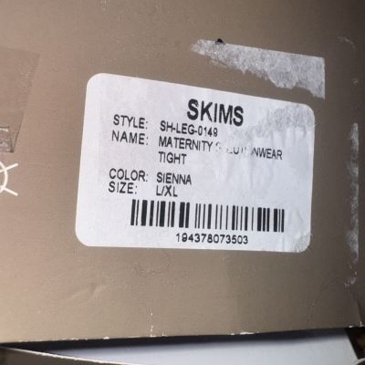 NIB NEW Kim K SKIMS Maternity Solutionwear Tights Size L/xl Sienna LEG 0149