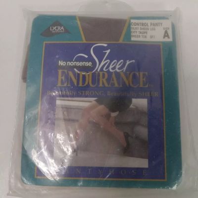 No Nonsense Sheer Endurance Control City Taupe Size A vintage New in package