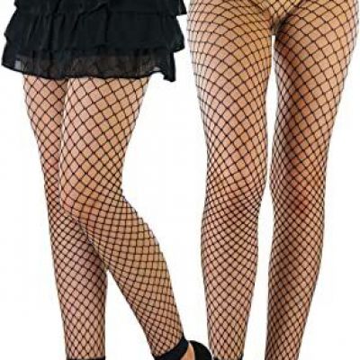 Women's Diamond Fishnet Fashion Cuffed Tight Leggings - Black - One Size