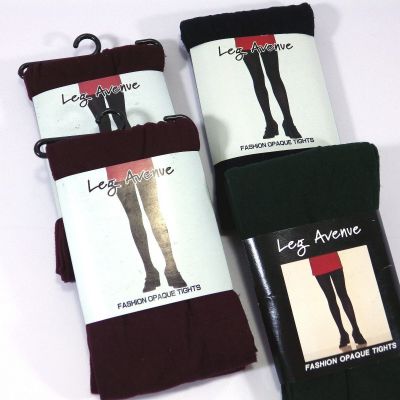 Leg Avenue Fashion Opaque Tights Style 7666 One Size 90-160 lbs 2COLORS