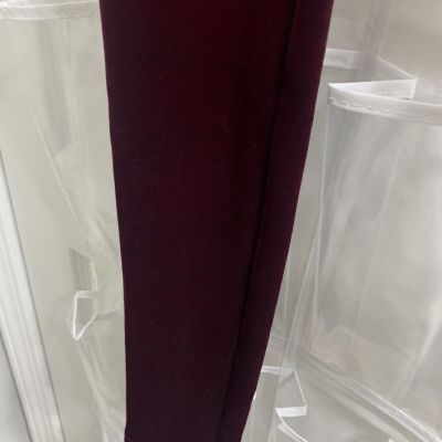 SPANX Shiny Velvet High Waisted LEGGINGS - Rich Burgundy #2070 - Size M