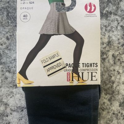 Power Hue Tights, Size 1, Opaque, New