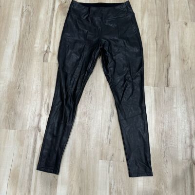 Nordstrom Faux Leather Black Sleek Women’s Leggings Pants Sz Small