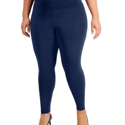 allbrand365 designer Womens Plus Size Compression Leggings size 1X Color Navy