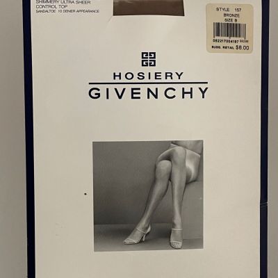 Givenchy Body Gleamers Bronze 157 shimmery sheer control top Size B pantyhose