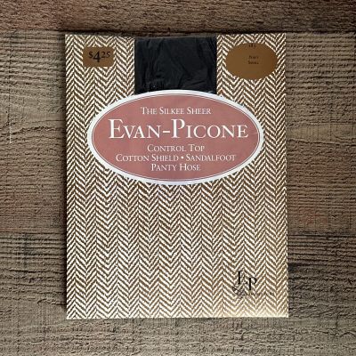 Evan-Picone Control Top Sandalfoot Pantyhose Style 183 Navy Small