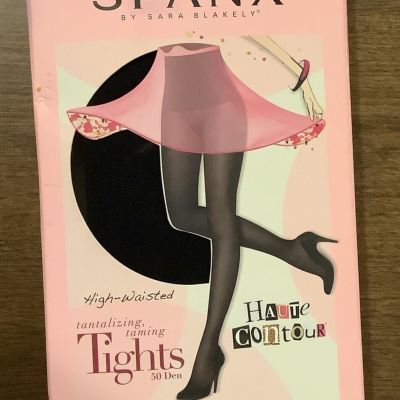 Spanx Women's Haute Contour High Waisted Taming Tights 1994 Size C Black NWT