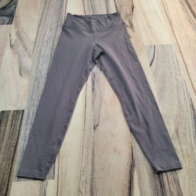 Old Navy Leggings Womens Small Grey Power Chill High Rise Ankle Workout Athletic