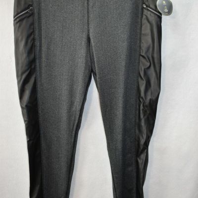 Xersion Pants Street Leggings Black Zipper Size XXL Women's