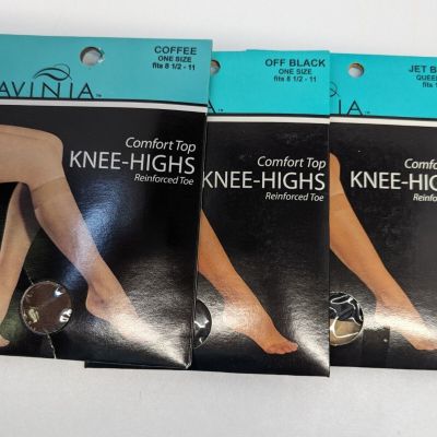 Ravinia Comfort Top Knee High Pantyhose New Sealed Package