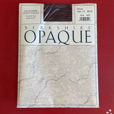 Berkshire Opaque Vintage 4620 Raisin Size 1-2 Control Top Pantyhose