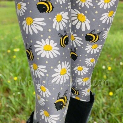 NEW Womens  Size 12-20 Daisy Bee Leggings YOGA WAIST (soft as lularoe)