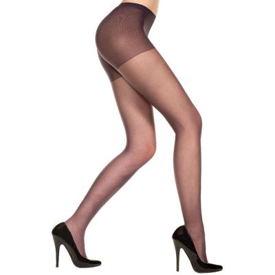 Sexy Sheer Support Control Top Pantyhose Nylon/Spandex Footed Tights Plain Solid
