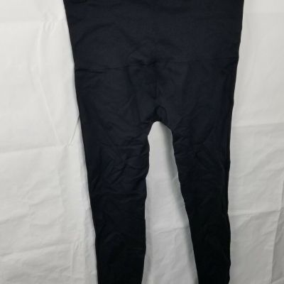 Spanx Look At Me Now Seamless Leggings Black Active Womens Plus Size 1X